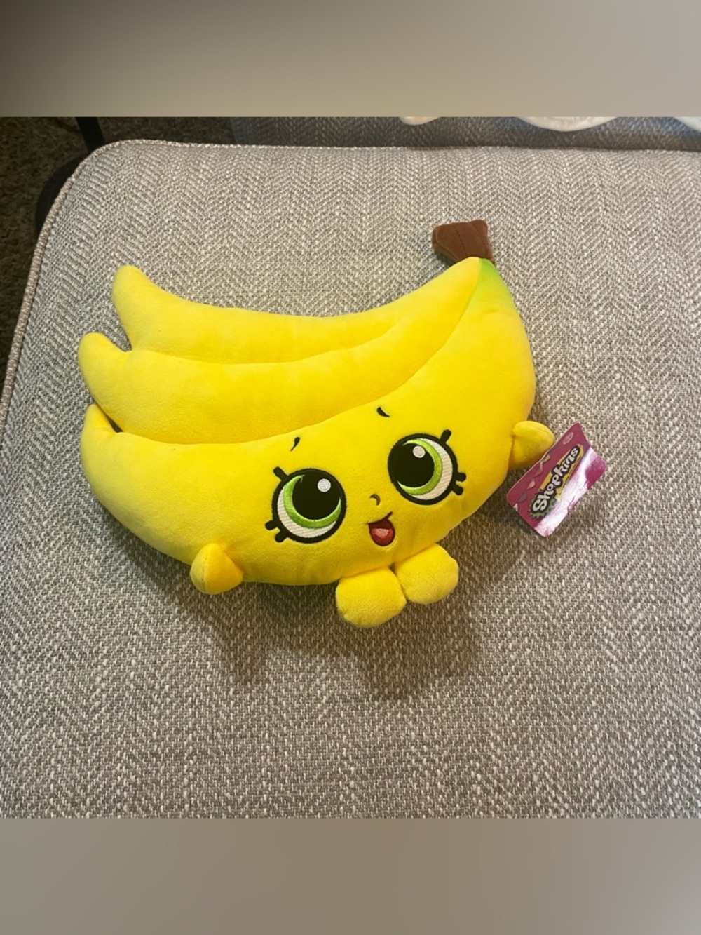 Shopkins Yellow Banana Plush Toy Buncho Bananas - 12 inch like new with tag